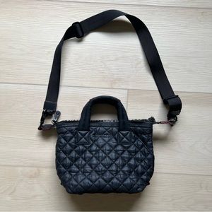 MZ Wallace Black Quilted Crossbody Bag
